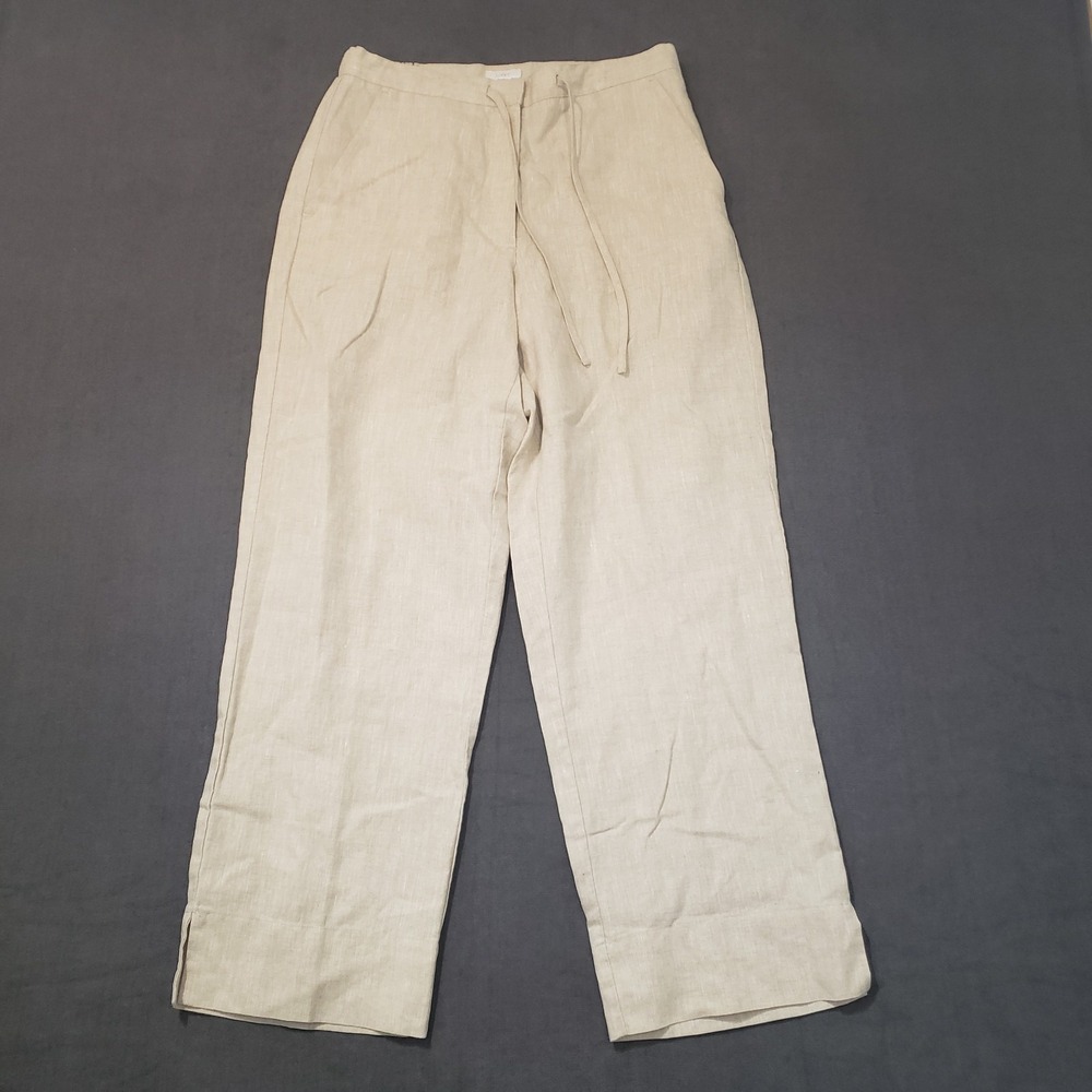 Liz Claiborne Pants Womens Size 8 Livvy Mid Rise Linen
